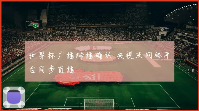 世界杯广播转播确认 央视及网络平台同步直播